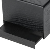 Black Wooden Tissue Box Napkin Case Elegant Style Tissue Holder for Home Hotel Living Room