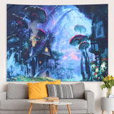 Forest Tapestry Wall Hanging Tapestry Beach Blanket for Living Room Bedroom Decor150x150cm