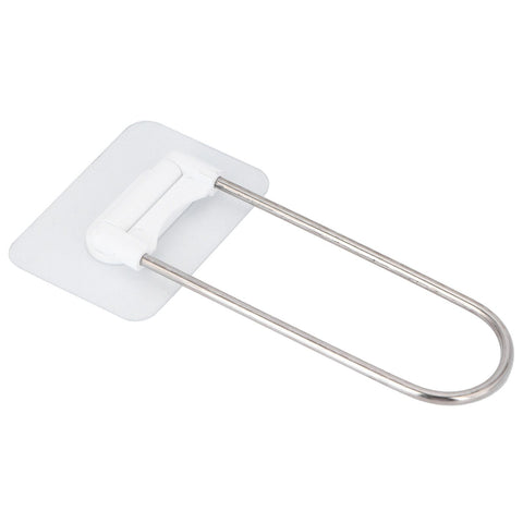 Clothes Hanger Organizer Stainless Steel UShape Wall Storage Rack for Bathroom Balcony White