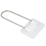 Clothes Hanger Organizer Stainless Steel UShape Wall Storage Rack for Bathroom Balcony White