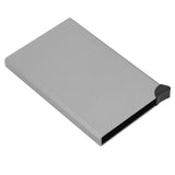 Business Card Holder AntiTheft AntiMagnetic Popup Credit Cards Case Bag Organizer(Gray x55#) In Australia - Darrahopens