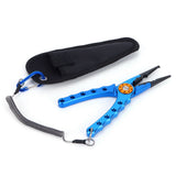 Fishing Lure Pliers Tongs Multifunction Aluminum Alloy Hook Remover Tool EquipmentBlue