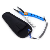 Fishing Lure Pliers Tongs Multifunction Aluminum Alloy Hook Remover Tool Equipment(Blue Silver ) In Australia - Darrahopens