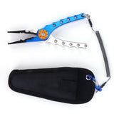 Fishing Lure Pliers Tongs Multifunction Aluminum Alloy Hook Remover Tool Equipment(Blue Silver ) In Australia - Darrahopens