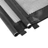 Black Portable Pet Gate Fence Foldable Small Animal Protective Fence for Indoor and Outdoor