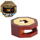 Retro Style Wax Seal Stove Warmer Octangular Melting Sticks Furnace Tool for Making WaxDark Red