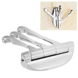 Clothes Hook Wall Mount 180 Degree Foldable Coat Hook Hanger for Home Bathroom Bedroom(ChromePlate )