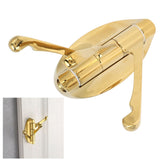 Clothes Hook Wall Mount 180 Degree Foldable Coat Hook Hanger for Home Bathroom BedroomGold