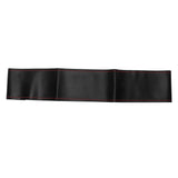 Universal Steering Wheel Cover with Needle Thread Protector for External Diameter of 3738cm(Black Red Thread )