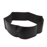 Universal Steering Wheel Cover with Needle Thread Protector for External Diameter of 3738cm(Black Red Thread )