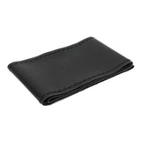 Universal Steering Wheel Cover with Needle Thread Protector for External Diameter of 3738cm(Black Black Thread ) In Australia - Darrahopens