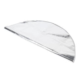 Round Fire Pit Mat Fireproof Outdoor terrace Barbecue Grill Deck Protection Pad SuppliesSilver Gray 91cm