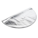 Round Fire Pit Mat Fireproof Outdoor terrace Barbecue Grill Deck Protection Pad SuppliesSilver Gray 91cm