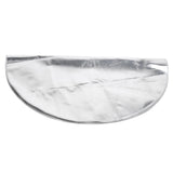 Round Fire Pit Mat Fireproof Outdoor terrace Barbecue Grill Deck Protection Pad SuppliesSilver Gray 91cm In Australia - Darrahopens