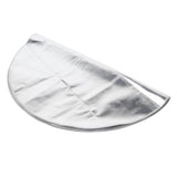 Round Fire Pit Mat Fireproof Outdoor terrace Barbecue Grill Deck Protection Pad SuppliesSilver Gray 60cm