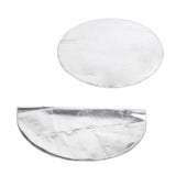 Round Fire Pit Mat Fireproof Outdoor terrace Barbecue Grill Deck Protection Pad SuppliesSilver Gray 60cm