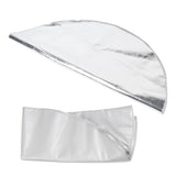Round Fire Pit Mat Fireproof Outdoor terrace Barbecue Grill Deck Protection Pad SuppliesSilver Gray 60cm