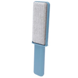 Double-Sided Hair Removal Brush with Storage Cover Portable Clothes Lint Remover Blue In Australia - Darrahopens