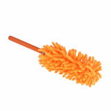 Telescopic Duster Detachable Washable 72cm Chenille Dust Removal Tool for Home Cleaning Orange