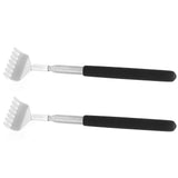 2Pcs Retractable Back Scratcher Portable Stainless Steel Scratching Tool 20‑68cm