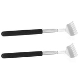 2Pcs Retractable Back Scratcher Portable Stainless Steel Scratching Tool 20‑68cm
