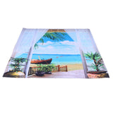 Home Tapestry Landscape Pattern Polyester Fabric Hanging Blanket for Bedroom Balcony150x150cm In Australia - Darrahopens