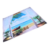 Home Tapestry Landscape Pattern Polyester Fabric Hanging Blanket for Bedroom Balcony150x150cm
