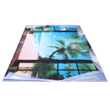 Window Beach Landscape Pattern Tapestry Wall Hanging for Living Room Bedroom Art Decor230x180cm In Australia - Darrahopens