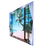 Window Beach Landscape Pattern Tapestry Wall Hanging for Living Room Bedroom Art Decor230x180cm In Australia - Darrahopens