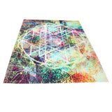 Abstract Geometric Pattern Tapestry Wall Hanging for Living Room Bedroom Art Decor200x150cm In Australia - Darrahopens