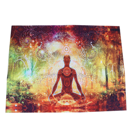 Forest Yoga Background Pattern Tapestry Wall Hanging Wall Blanket for Home Decor230x180cm In Australia - Darrahopens