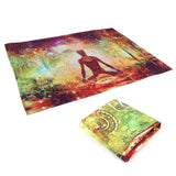 Forest Yoga Background Pattern Tapestry Wall Hanging Wall Blanket for Home Decor150x150cm In Australia - Darrahopens
