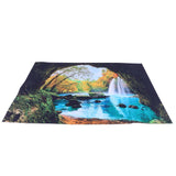 Cave River Landscape Pattern Tapestry Wall Hanging Wall Blanket for Bedroom Decor150x150cm