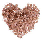 500Pcs Heart‑Shape Chips Wood Grain Slice Decoration DIY Hand‑Made Scrapbook Crafts In Australia - Darrahopens
