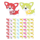50Pcs Mixed Wooden Buttons Cartoon Dog Shape Button DIY HandSewn Clothes Decoration In Australia - Darrahopens