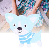 50Pcs Mixed Wooden Buttons Cartoon Dog Shape Button DIY HandSewn Clothes Decoration