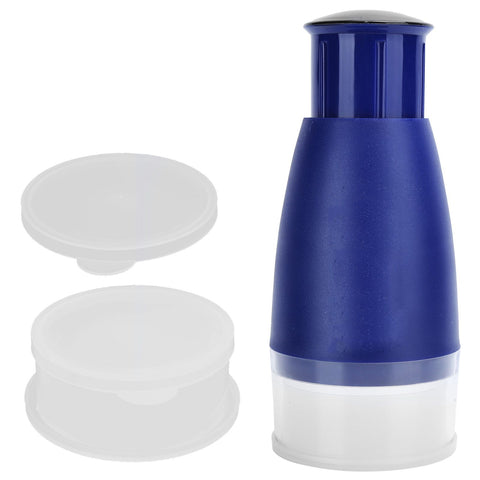 Manual Chopper Hand Press Garlic Ginger Garlic Chop Cutter Household with 2pcs Plastic BoxBlue In Australia - Darrahopens