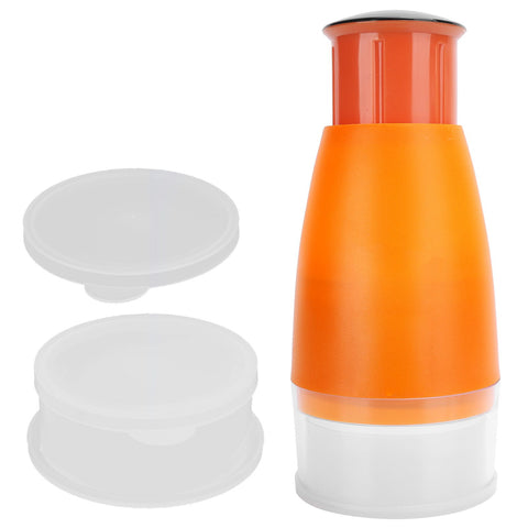 Manual Chopper Hand Press Garlic Ginger Garlic Chop Cutter Household with 2pcs Plastic BoxOrange In Australia - Darrahopens