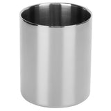 Stainless Steel Pencil Cup Holder Desk Organizer Flower Vases Pen Makeup Brush ContainerSilver In Australia - Darrahopens
