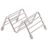 Taco Holder Innovative 304 Stainless Steel Pancake Stand Tray for Kitchen Restaurant1/2 Grid