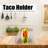 Taco Holder Innovative 304 Stainless Steel Pancake Stand Tray for Kitchen Restaurant1/2 Grid