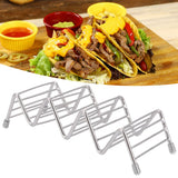 Taco Holder Innovative 304 Stainless Steel Pancake Stand Tray for Kitchen Restaurant3/4 Grid In Australia - Darrahopens