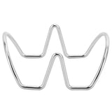 Taco Holder Stainless Steel Restaurant Mexican Taco Pancake Stand Kitchen Accessory(UShape 2 Grid ) In Australia - Darrahopens
