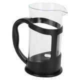 Coffee Tea Maker Kettle High Temperature Resistant Borosilicate Filter Teapot Hand Brewing Black350ml