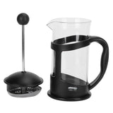 Coffee Tea Maker Kettle High Temperature Resistant Borosilicate Filter Teapot Hand Brewing Black350ml