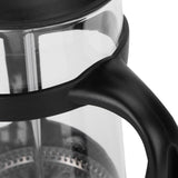 Coffee Tea Maker Kettle High Temperature Resistant Borosilicate Filter Teapot Hand Brewing Black1000ml