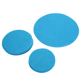 Felt Dish Protection Pad Bowl Anti Friction Pad Pot Stacking Food Plate Divider Separator Protectors(Lake Green 48PCS) In Australia - Darrahopens