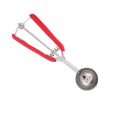 3PCS Ice Cream Scoop Cookies Scoop Set Stainless Steel Ice Cream Spoon Watermelon DiggerRed