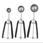 3PCS Ice Cream Scoop Cookies Scoop Set Stainless Steel Ice Cream Spoon Watermelon DiggerBlack In Australia - Darrahopens