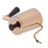 700ml Coffee Kettle 304 Stainless Steel Gooseneck Spout Coffee Drip Pot with Wooden HandleLong Spout‑Rose Gold In Australia - Darrahopens